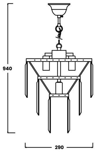 Brilagi - LED Lampadario di cristallo a sospensione con catena MOZART 4xE14/40W/230V cromo lucido