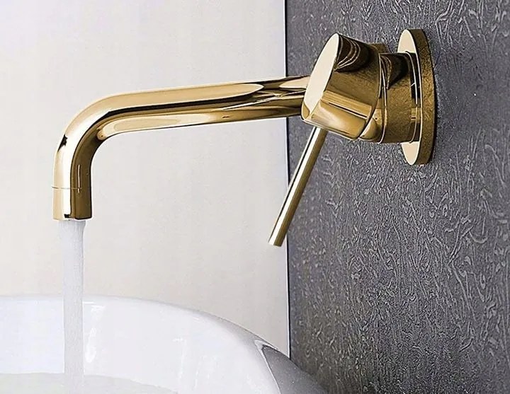 Rubinetto da incasso Rea Lungo Gold + BOX