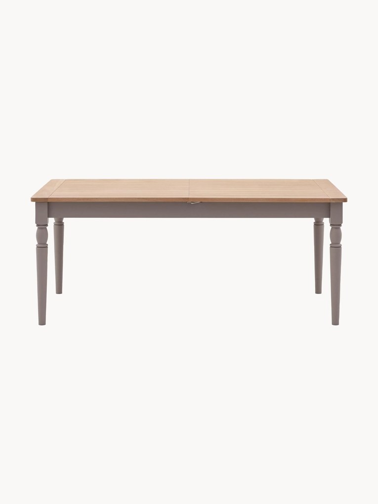 Tavolo da pranzo allungabile in legno fatto a mano Eton, 180-230 x 95 cm