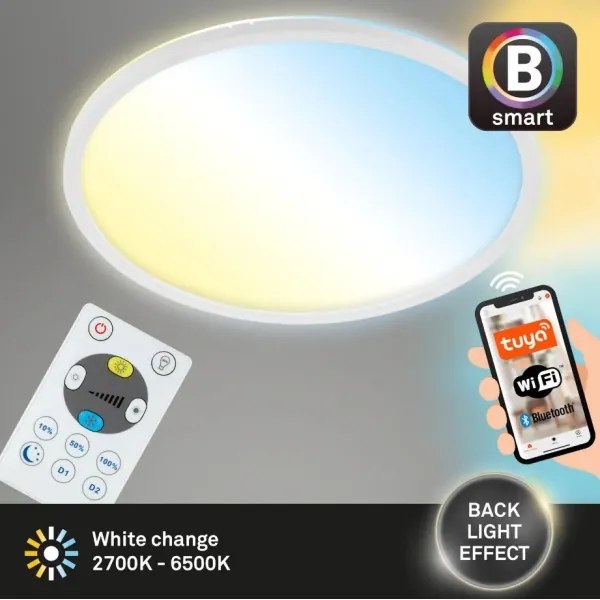 Briloner 7058-016 - Luce LED dimmerabile SLIM LED/18W/230V Wi-Fi Tuya + +TC