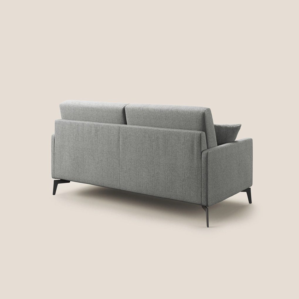 Saturno divano moderno in tessuto morbido impermeabile T03 grigio chiaro