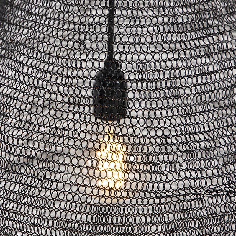 Lampada a sospensione orientale nera 45 cm - Nidum L
