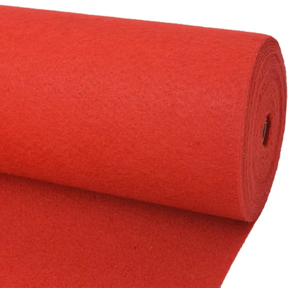 Tappeto Piatto da Esposizione 1x24 m Rosso