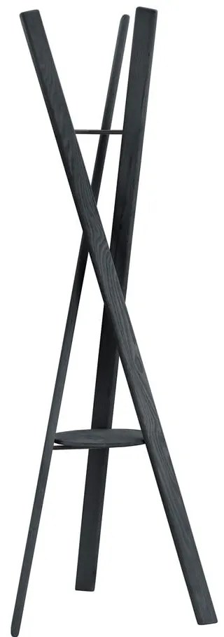 Appendiabiti nero in rovere massiccio 62x176 cm Rakku – Blomus