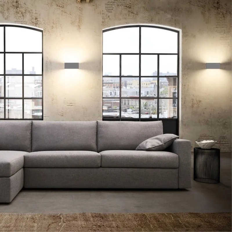 Applique industriale Desmo grigio 4xGX53 LUMICOM