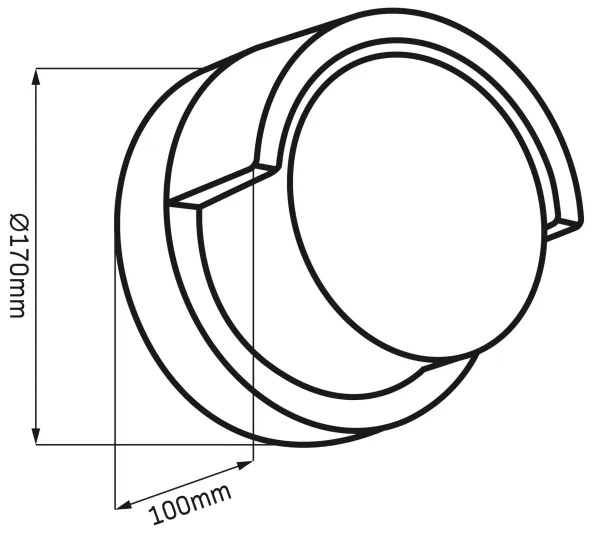Applique a LED da esterno ESSEN LED/10W/230V IP44 nero