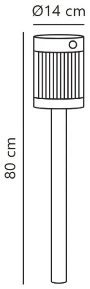Nordlux - Lampada Solare LED COUPAR LED/3,2W/5V IP44 nera