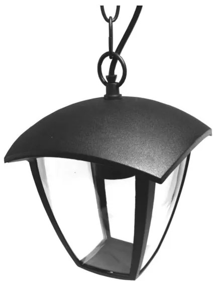 Lampadario da esterno a sospensione con catena SURVA 1xE27/60W/230V IP44 nero