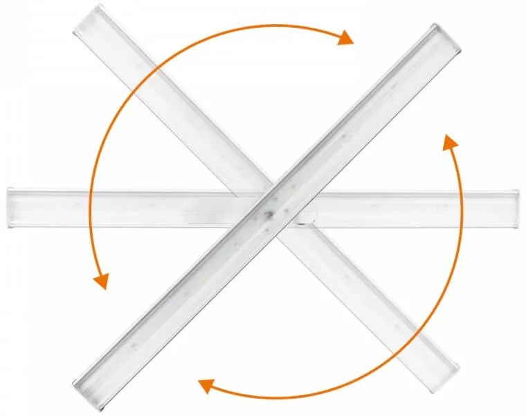 Lampada LED Lineare 34W, Trifase,60cm, simm. 2x45° con driver Philips Colore Bianco Variabile CCT