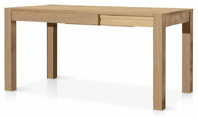 Tavolo da pranzo allungabile rovere naturale 120x80 cm