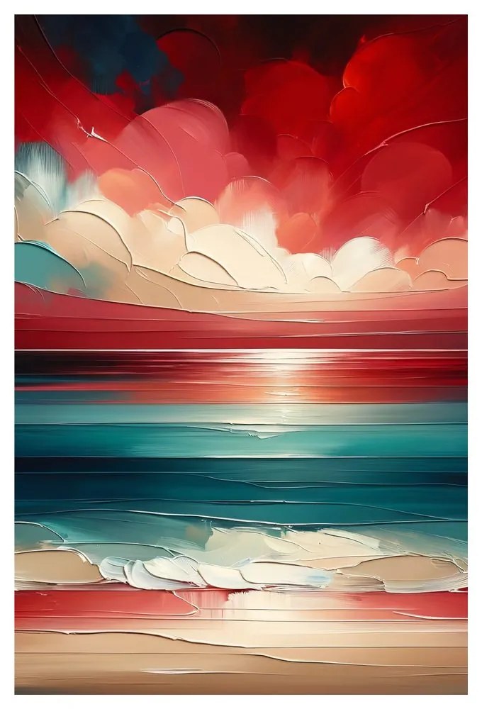 Quadro su tela – Mare nei colori del crepuscolo