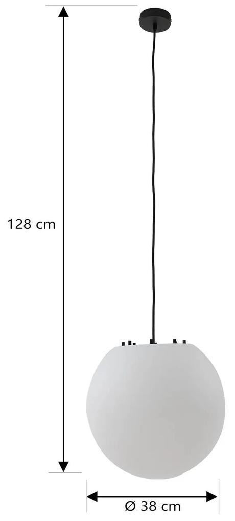 Lindby Alea lampada a sospensione, sfera, bianco