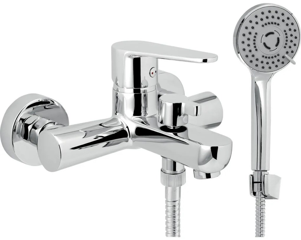 Novaservis - Set per vasca con miscelatore TITANIA FRESH ECO, cromo lucido