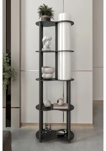 Lampada da terra con ripiani NOTO 1xE27/40W/230V nera