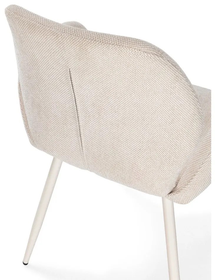 Set di sedie da pranzo beige in imbottito 2 pz Ansu – Marckeric