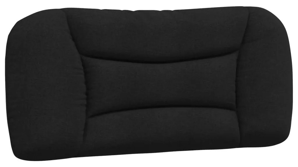 Letto con materasso nero 90x190 cm in tessuto