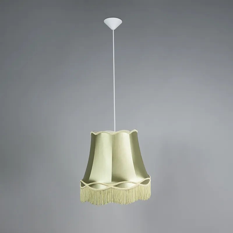 Set di 4 lampade a sospensione retrò verdi 45 cm - Granny