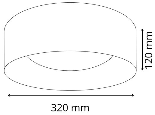 Plafoniera LED TULUZA LED/18W/230V diametro 32 cm bianco