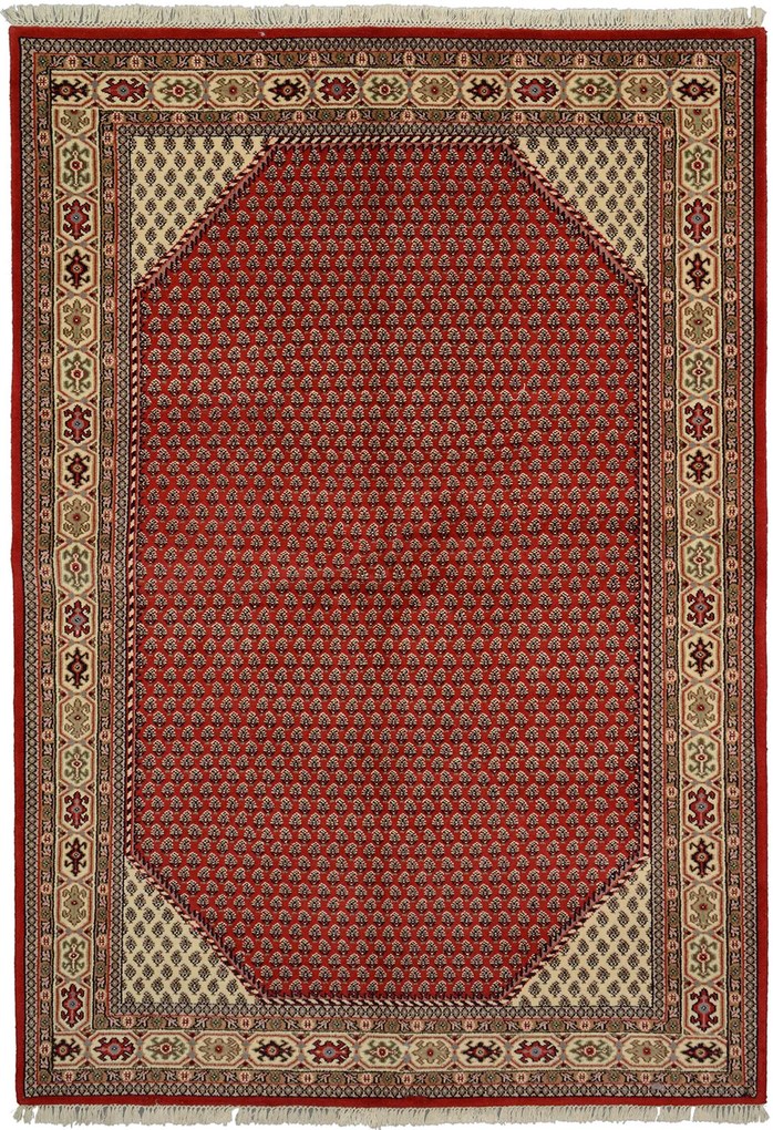 Mir Tappeto orientale 160x230 Rosso (Indian) Annodato A Mano