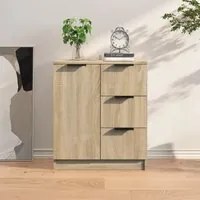 Credenza Rovere Sonoma 60x30x70 cm in Legno Multistrato cod mxl 19631