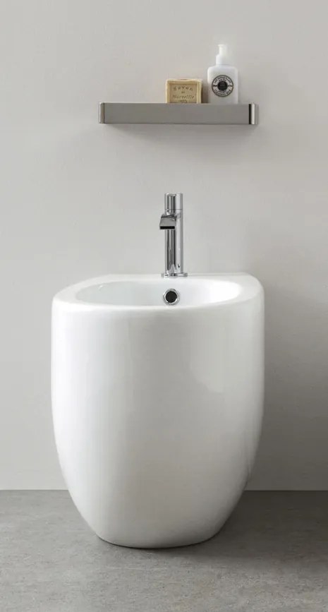 Nic Milk Bidet A Terra 52x34 Bianco Lucido