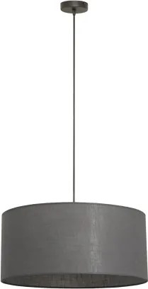 Lampadario a sospensione ALBA con cavo 1xE27/15W/230V Ø 40 cm grigio