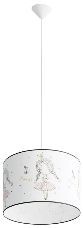Sollux SL.1415 - Lampadario a sospensione per bambini PRINCESS 1xE27/15W/230V diametro 40 cm