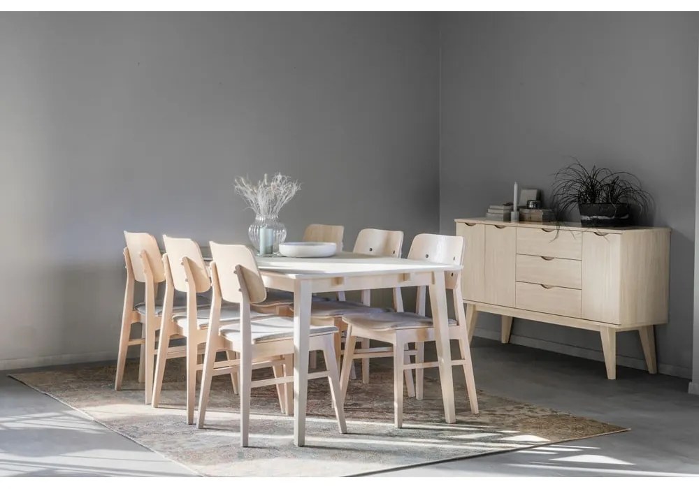 Tavolo da pranzo in rovere laccato opaco , 180 x 90 cm Filippa - Rowico