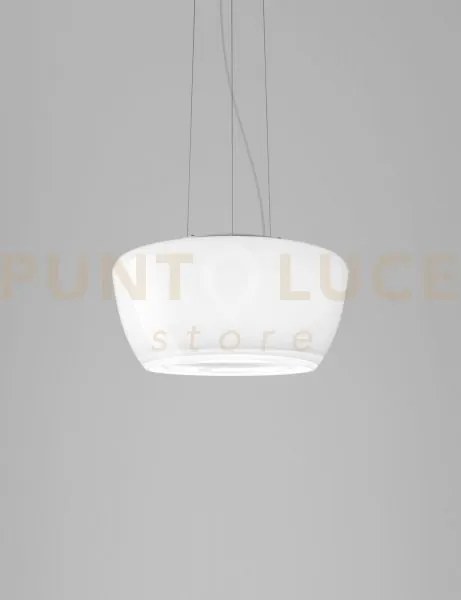Implode sospensione 50 bianco cristallo e bianco opaco 1 l22oo led ...