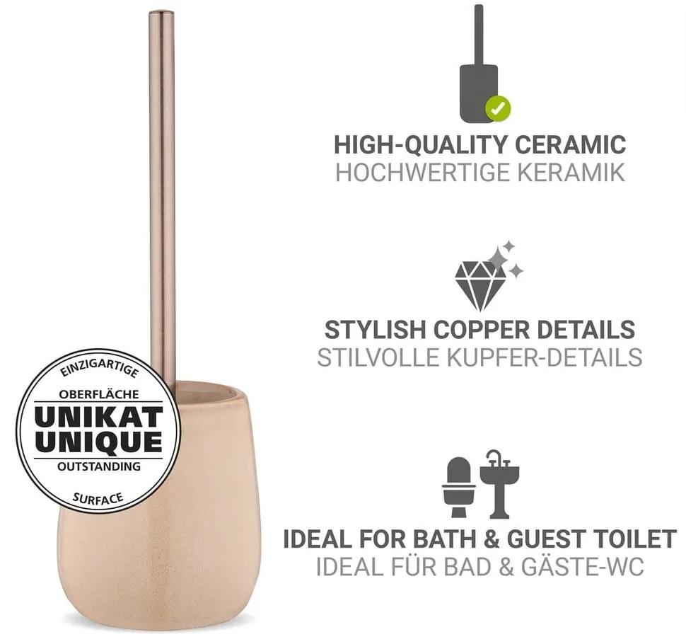 Scopino WC beige in ceramica Sirmione – Wenko