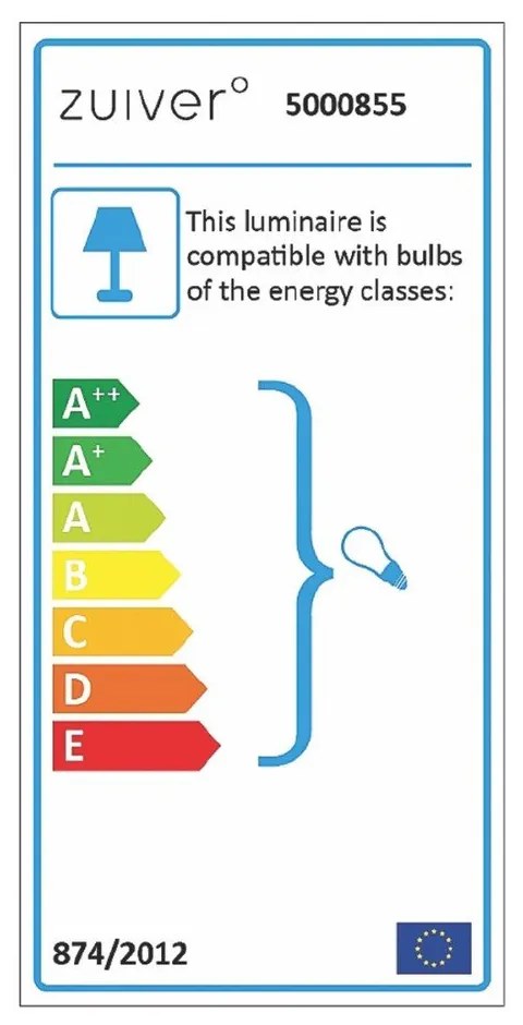 Lampada da terra nera Arc - Zuiver