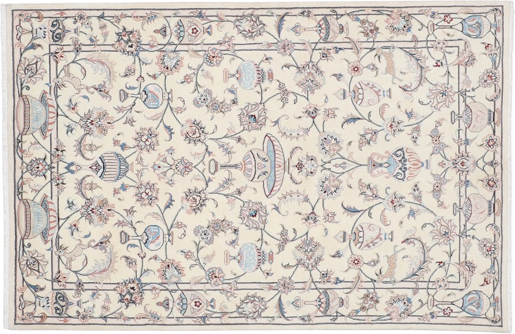 Kashmar Tappeto 140x210 (Iran) Annodato A Mano