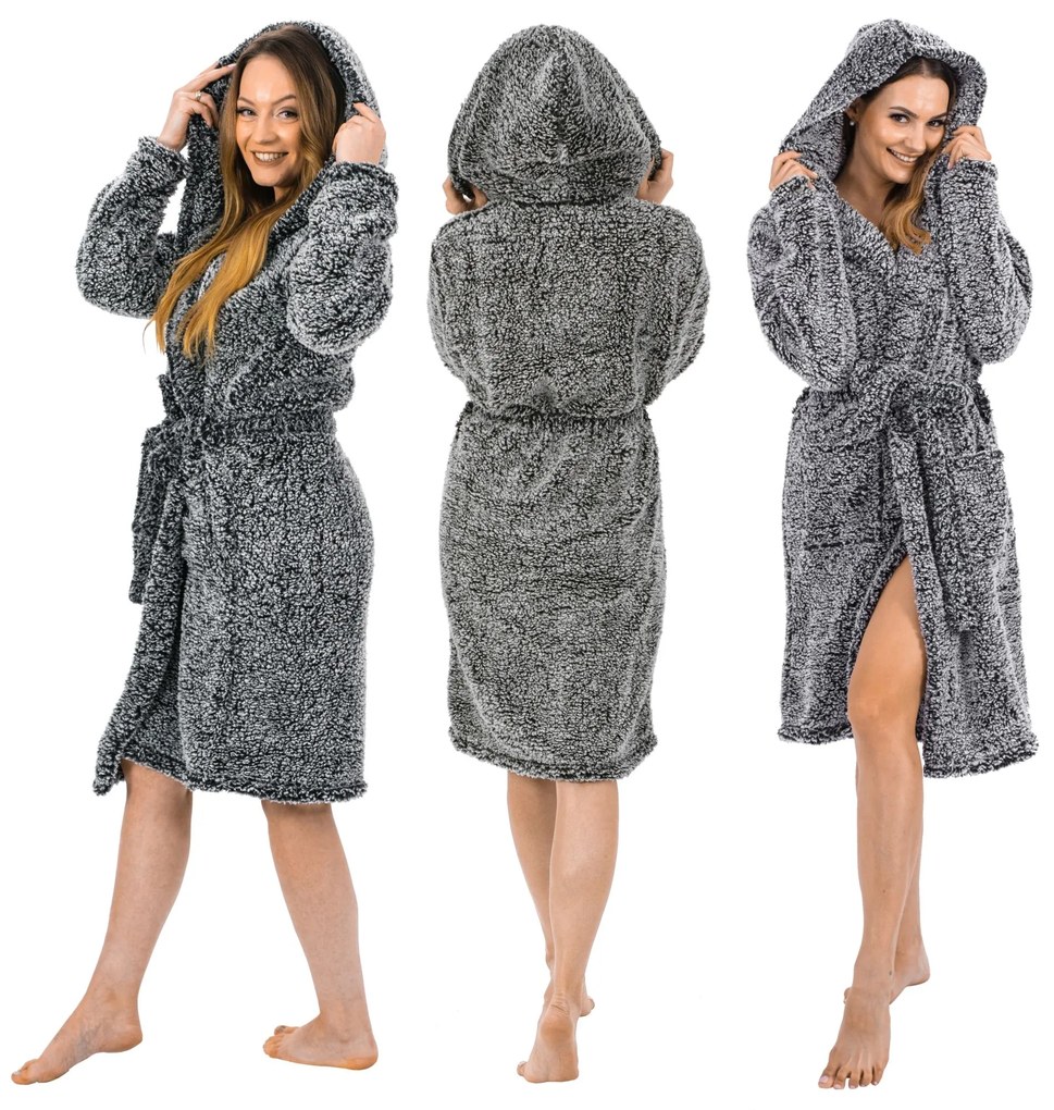 Accappatoio Roger Fluffy grey S/M