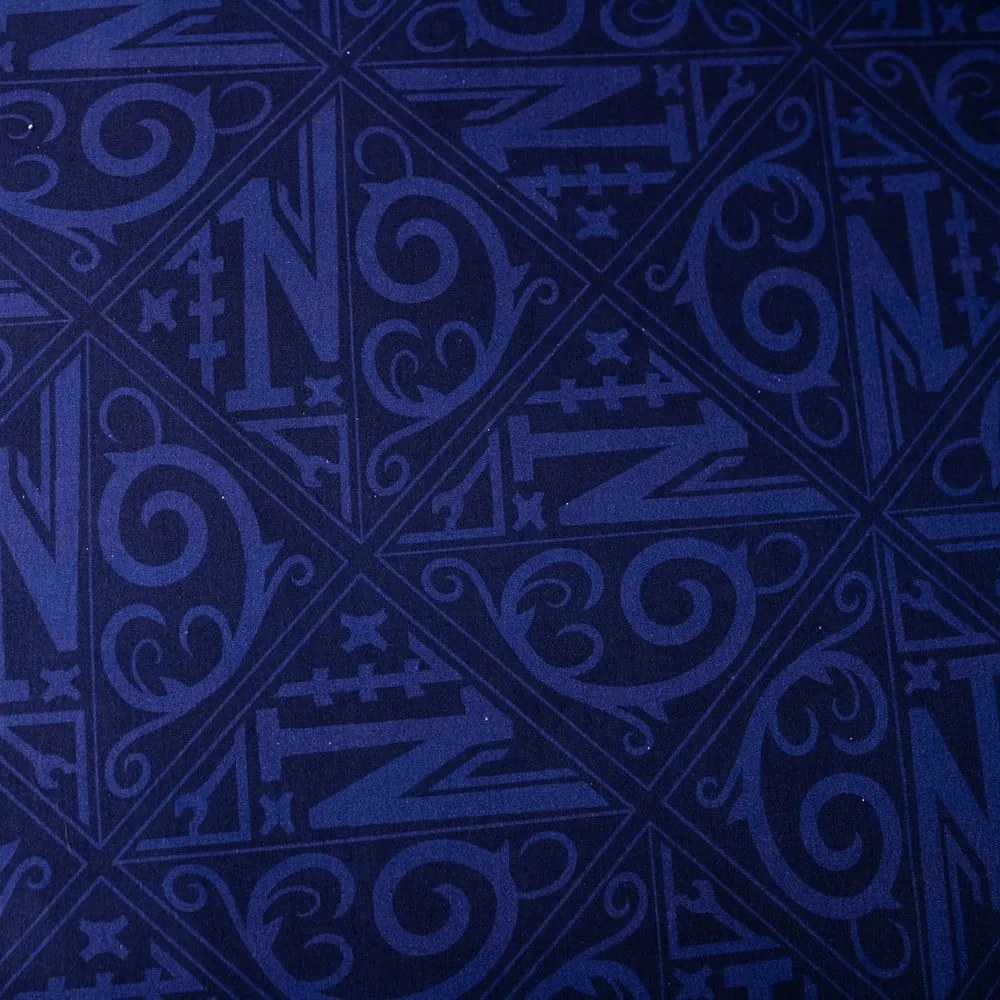 Set copripiumino e federa da bambini blu scuro in cotone per letto singolo 140x200 cm Wednesday "Rain" – Jerry Fabrics