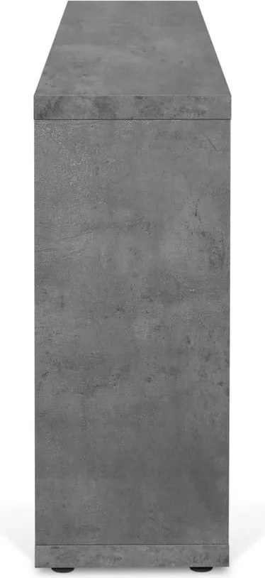 Libreria grigia effetto cemento 150x83 cm Berlin - TemaHome