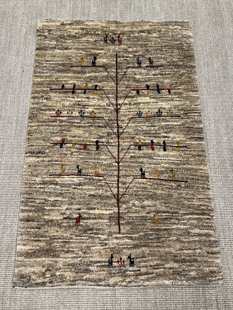 Gabbeh Tappeto 130x80 Marrone (Iran) Annodato A Mano