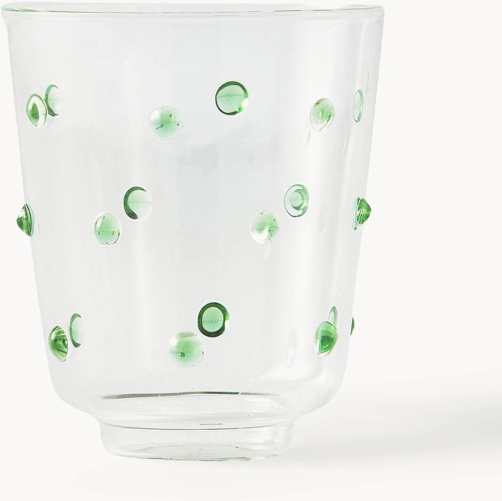 Set di 2 bicchieri in vetro borosilicato soffiato Nob