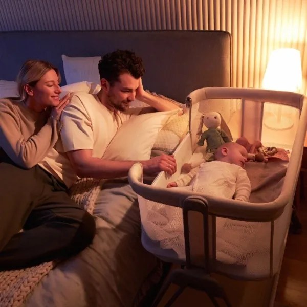 Lionelo - Culla per bambini 2in1 LUNA grigio