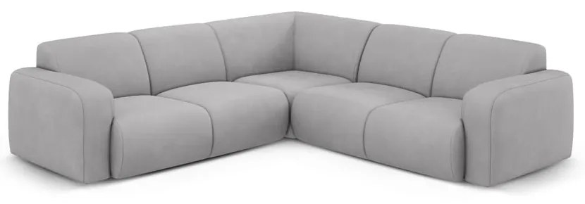 Divano angolare grigio chiaro (angolo variabile/ad L) Molino - Micadoni Home