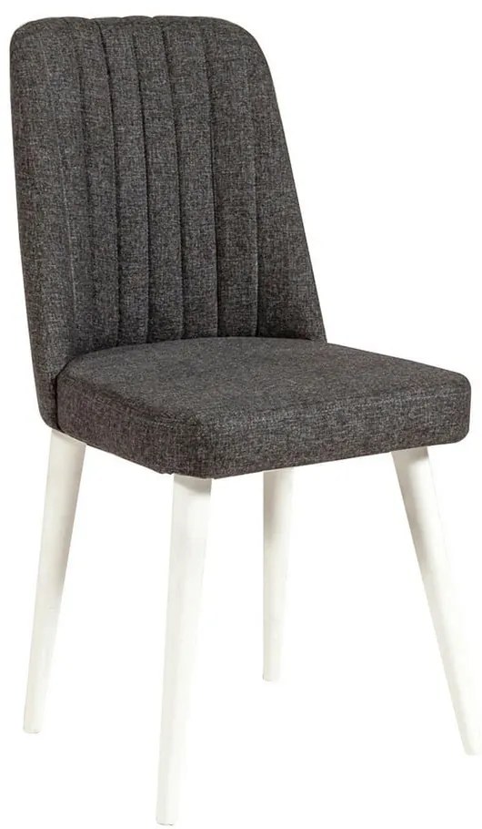 Sedia da pranzo in velluto antracite Stormi Sandalye - Kalune Design