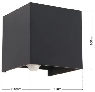 Orion AL 11-1314 - Lampada LED esterna con sensore CUBE-S LED/13W/230V IP54 ant.