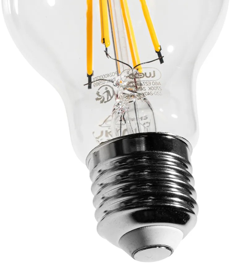 Set van 5 E27 dimbare LED lampen A60 helder 4W 470 lm 2700K