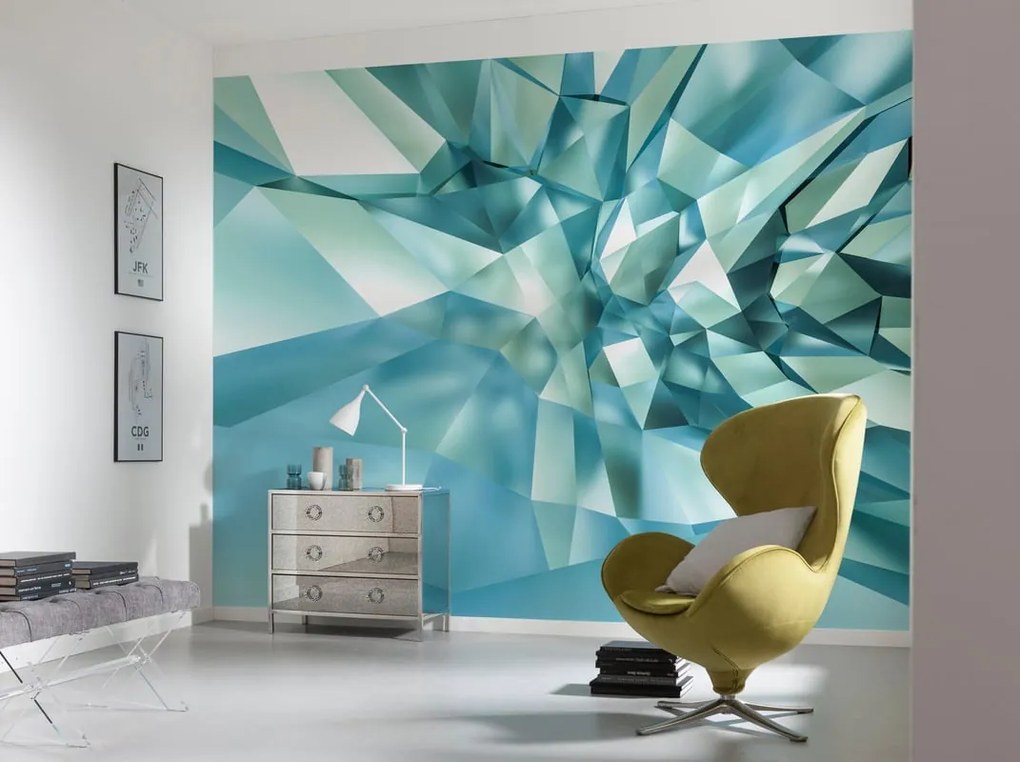 Fotomurale 3d Crystal cave, multicolore 368 x 254 cm