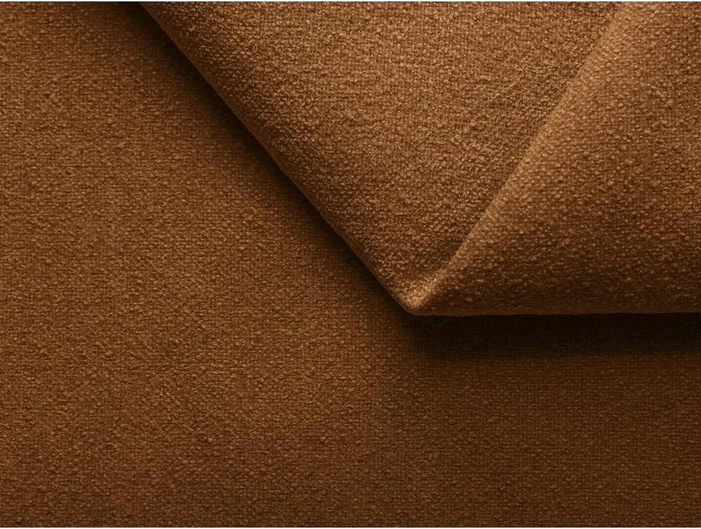 Letto matrimoniale imbottito in terracotta con contenitore con griglia 140x200 cm Kiana - Makamii