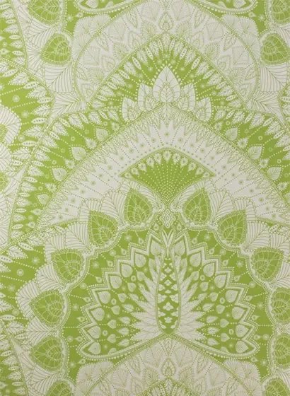 Matthew Williamson Carta da parati Azari - Lime/ Ivory