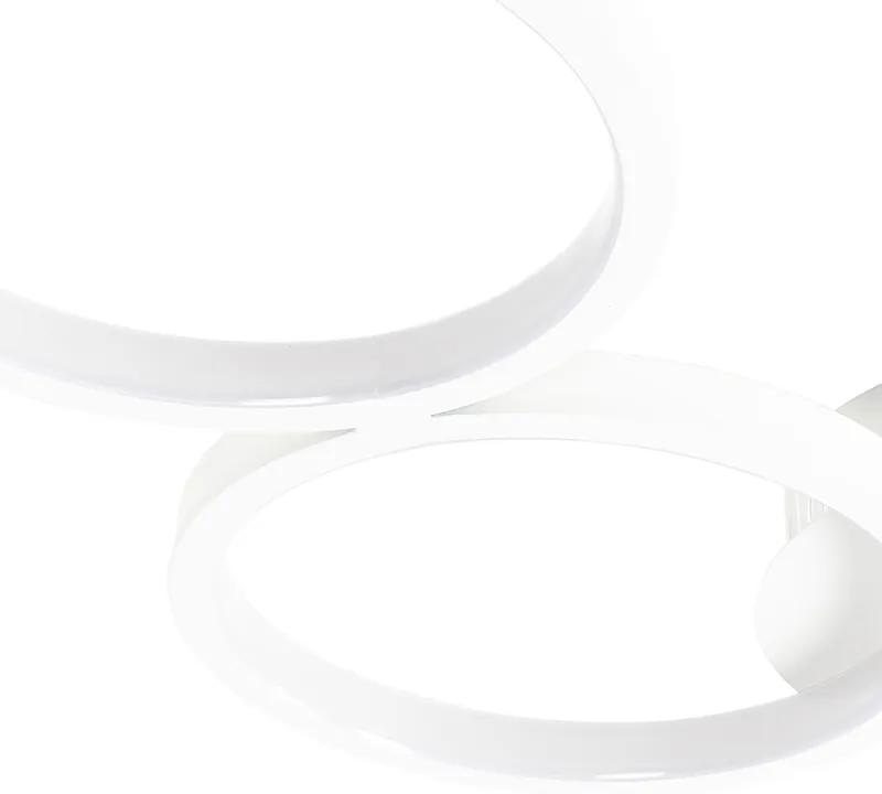 Plafoniera design bianca dimmerabile a LED 3 stati - PANDE