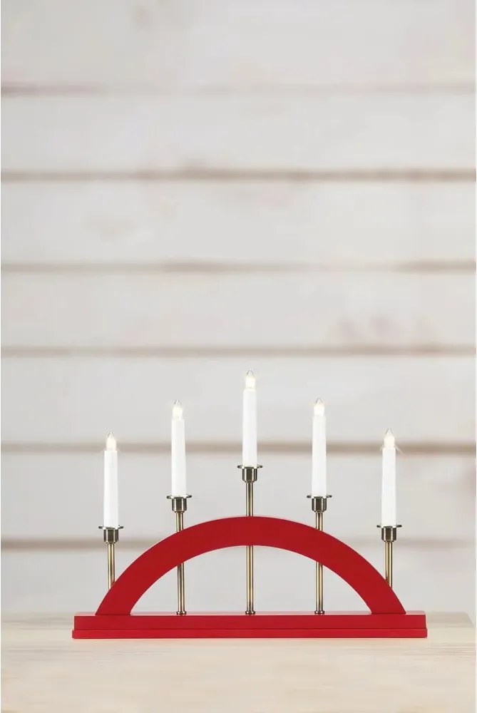 Decorazione luminosa natalizia rossa Bridge - Markslöjd