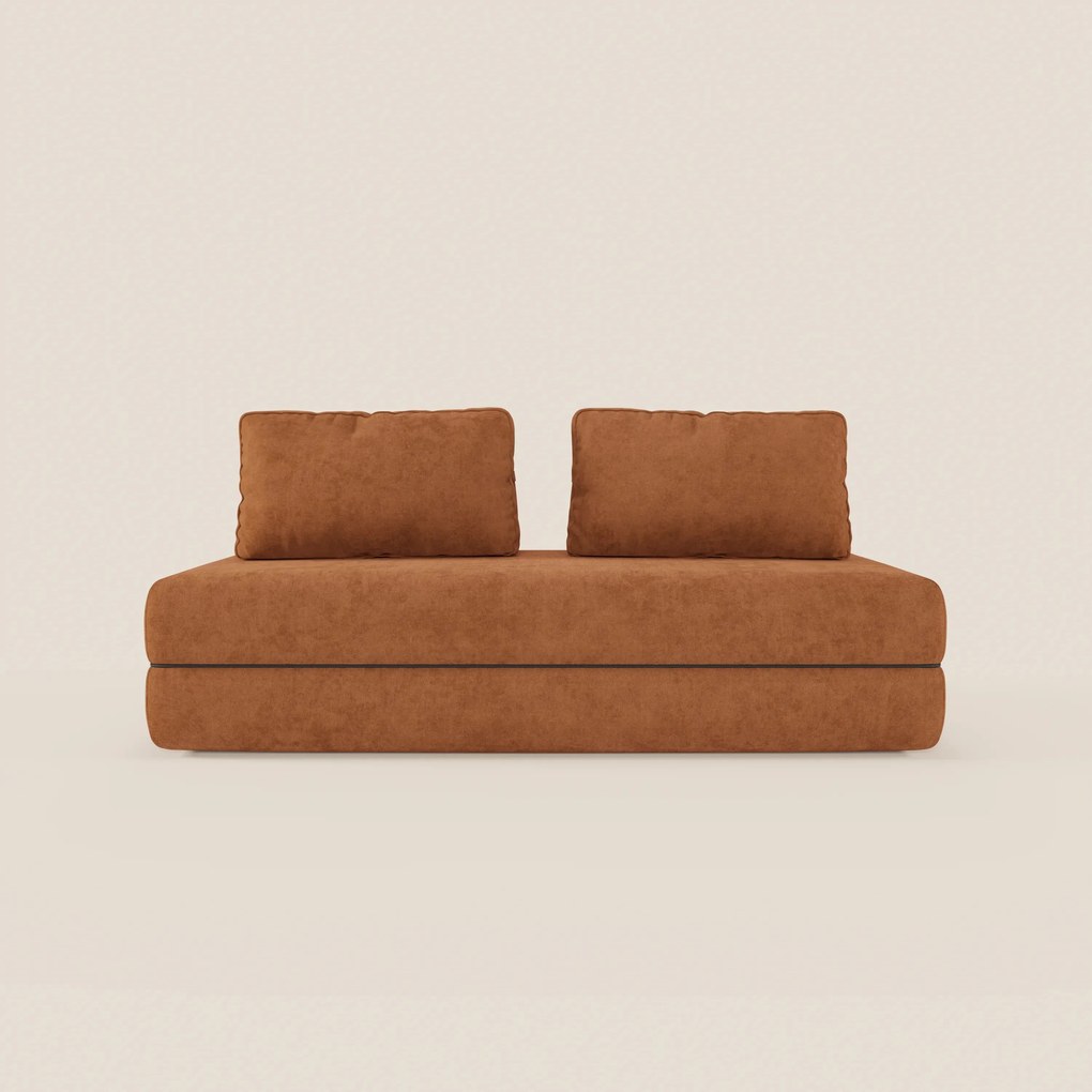 Rift divano letto matrimoniale 2 posti e 3 posti con schienali mobili - materasso alto 22 cm e memory foam in T31