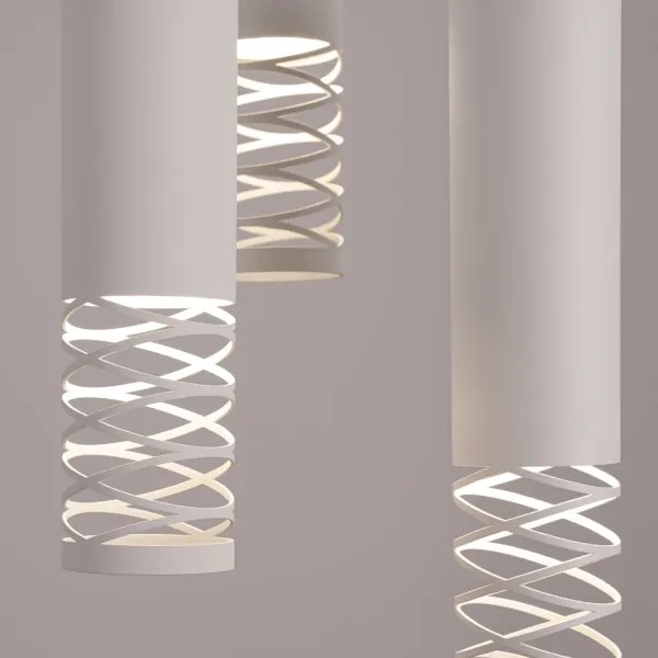 Sollux SL.1689 - Lampadario a sospensione con filo LAMI 3xGU10/10W/230V bianco