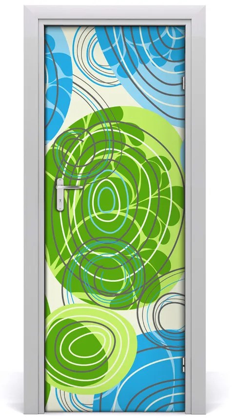 Adesivo per porta Astrazione 85x205 cm